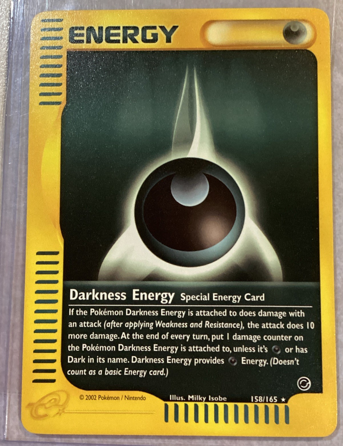 Darkness Energy 158/165 Expedition Rare Pokémon Card Near Mint - NM