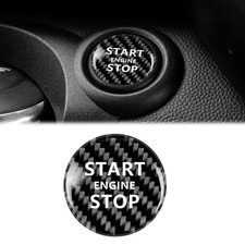 Kohlefaser-Auto-Motor-Startknopf-Abdeckung für MINI Cooper R56 R57 R58 R59 R60