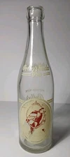 VTG 1953 POLLY'S SODA POP RED ACL SODA BOTTLE INDEPENDENCE MISSOURI SODA BOTTLE