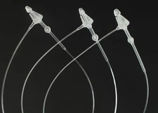 3 Inch 500 Pcs Plastic Fasteners Hang Tags Clear Snap Lock Pins Security Loop...