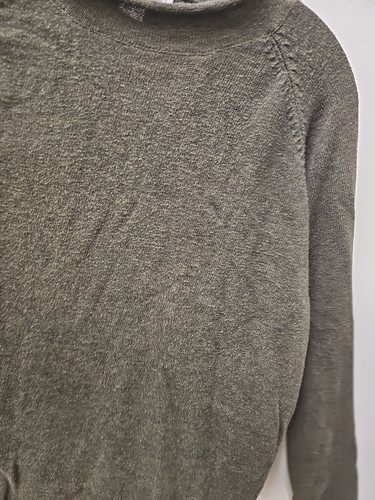 Suéter Vintage J Crew Para Hombre Talla Grande Verde Cuello Redondo Pescador Mezcla de Lino Años 90 - Imagen 6 de 11