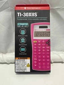 Texas Instruments TI-30XIIS Scientific Calculator Pink SAT AP ACT Approved