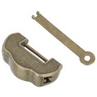 2 pcs Delicate Chinese Theme Padlock Vintage Mini Jewelry Box Latches Lock