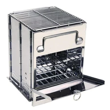 REDCAMP Portable Wood Burning Camp Stove, Large Folding Rocket for Hiking