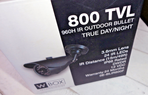 WBOX / W Box OE-BLIR800F Bullet Camera 800 TVLs - New - Picture 2 of 5