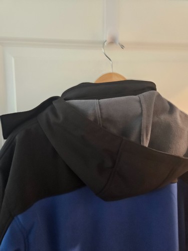 NEW BALANCE WINTER JACKET WITH HOOD, SIZE XLT, COLOR BLACK AND BLUE - Picture 14 of 24