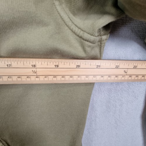 Stone Island Sweatshirt Mens Large Khaki Green Garment Dyed Zip Though SS15 - Afbeelding 8 van 12