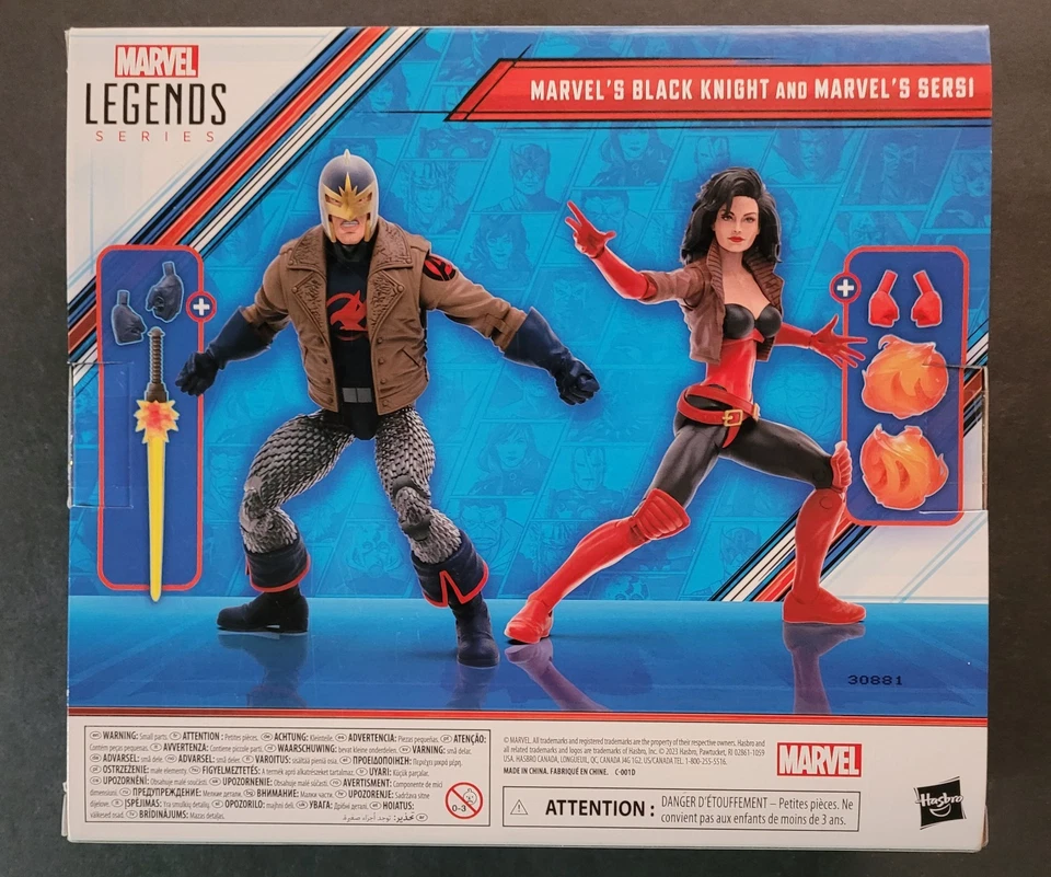 Figuras de acción Marvel Legends Avengers Marvel's Black Knight y Marvel's Sersi Foto 2 de 2