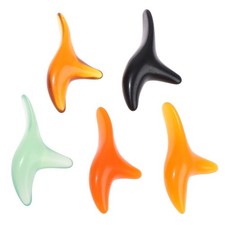 Amber Resin Wax Triangle Foot Feet Massager Gua Sha Acupuncture Shiatsu Tool