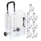 8 Stück Mini-Koffer, Pralinenschachteln, transparent, für Hochzeiten,