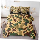  Camo Duck 7 Pcs Comforter Set Size Camouflage Bedding for King Green Yellow