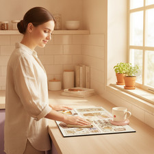 Stone Dish Drying Mat for Kitchen Counter, Absorbent Kitchen Mat