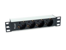 Equip 333311 unità di distribuzione dell'energia (PDU) 4 presa(e) AC 1U Nero, Ar