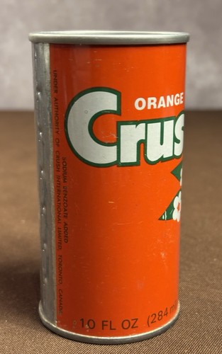 CRUSH Orange Soda Pop Can 10oz /284 mL Pull Tab SS ~Toronto Canada Vintage 1970s - Picture 6 of 8