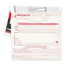 2-in-1 Driver Daily Log Book with Simplified DVIR, 2-Ply Carbonless, 10-pk.