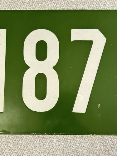 Pair New Hampshire Porcelain License Plate Vintage 1913 Porcelain License Plates - Picture 4 of 19