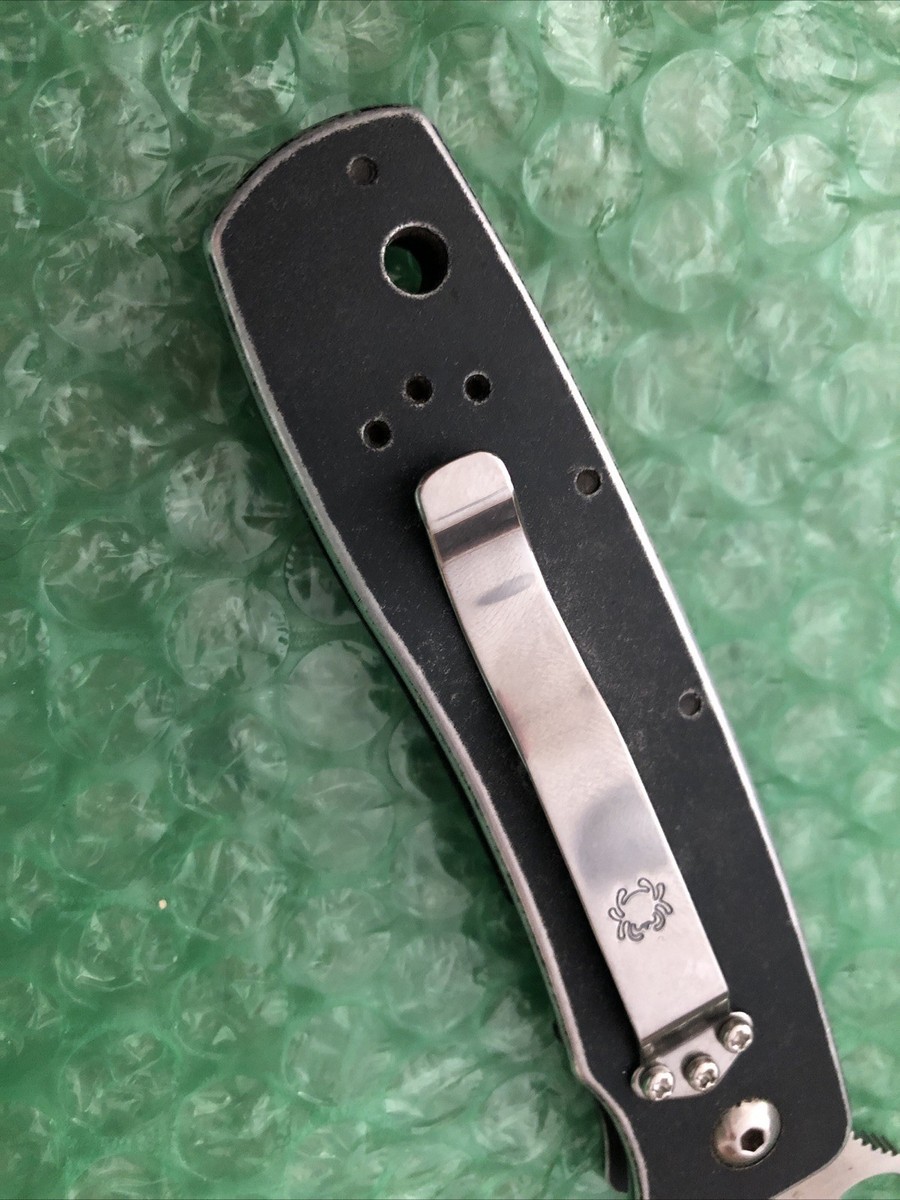 SPYDERCO C19 TERZUOLA ATS-34 BLADE ALUMINUM HANDLE MADE IN USA W