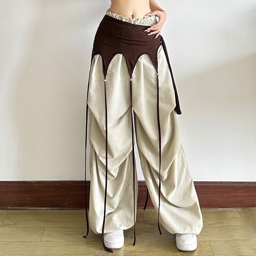 Streetwear Jazz Dance Scarf Irregular Waistband Jeans Pants Decor Jeans Decor - Picture 8 of 12