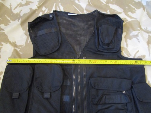Keltic HI VIZ Utility BLACK VEST police SECURITY Search Sia SAR X Large RRP £89 - Picture 6 of 10