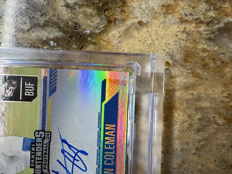 Boleto Panini Contenders 2024 - Boleto de novato línea de gol Boleto Keon Coleman RC/5 Foto 4 de 4