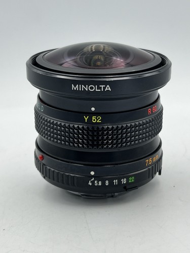 Minolta MD Fish-Eye Rokkor 7.5mm 1:4 Objektiv Weitwinkel RARITÄT - Bild 5 von 21