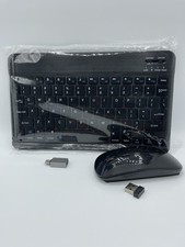 Wireless Keyboard Mouse Combo for iPad Any Tablet
