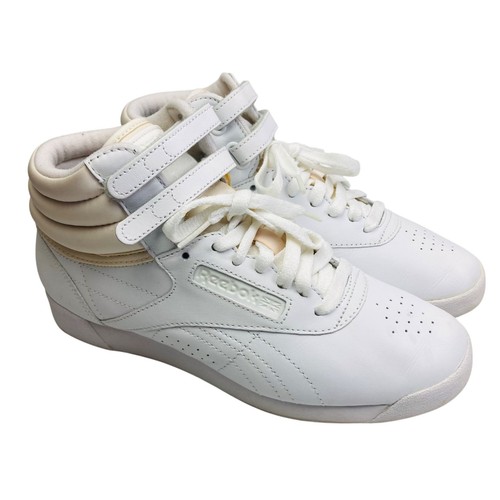 Reebok Freestyle Sneaker Hi weiß US Größe 7,5 Modell J92632 Vintage Style 80er