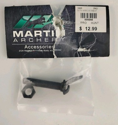Martin Archery Pro Hunter Arrow Rest Black Composite Screw-In Bow Hunting Part