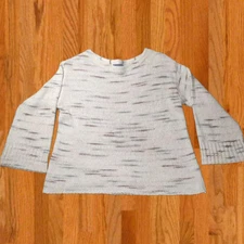 Democracy Maglione Grigio Casuale a Maniche Larghe Donna Taglia Piccola 