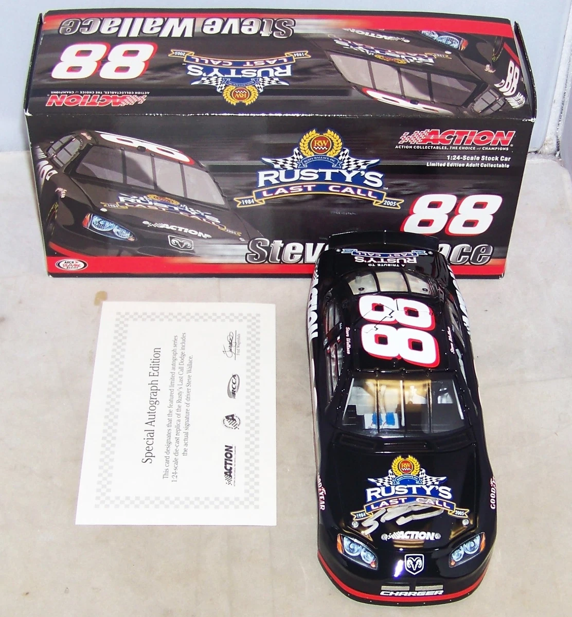 Las mejores ofertas en Action Rusty Wallace Negro autos de carrera