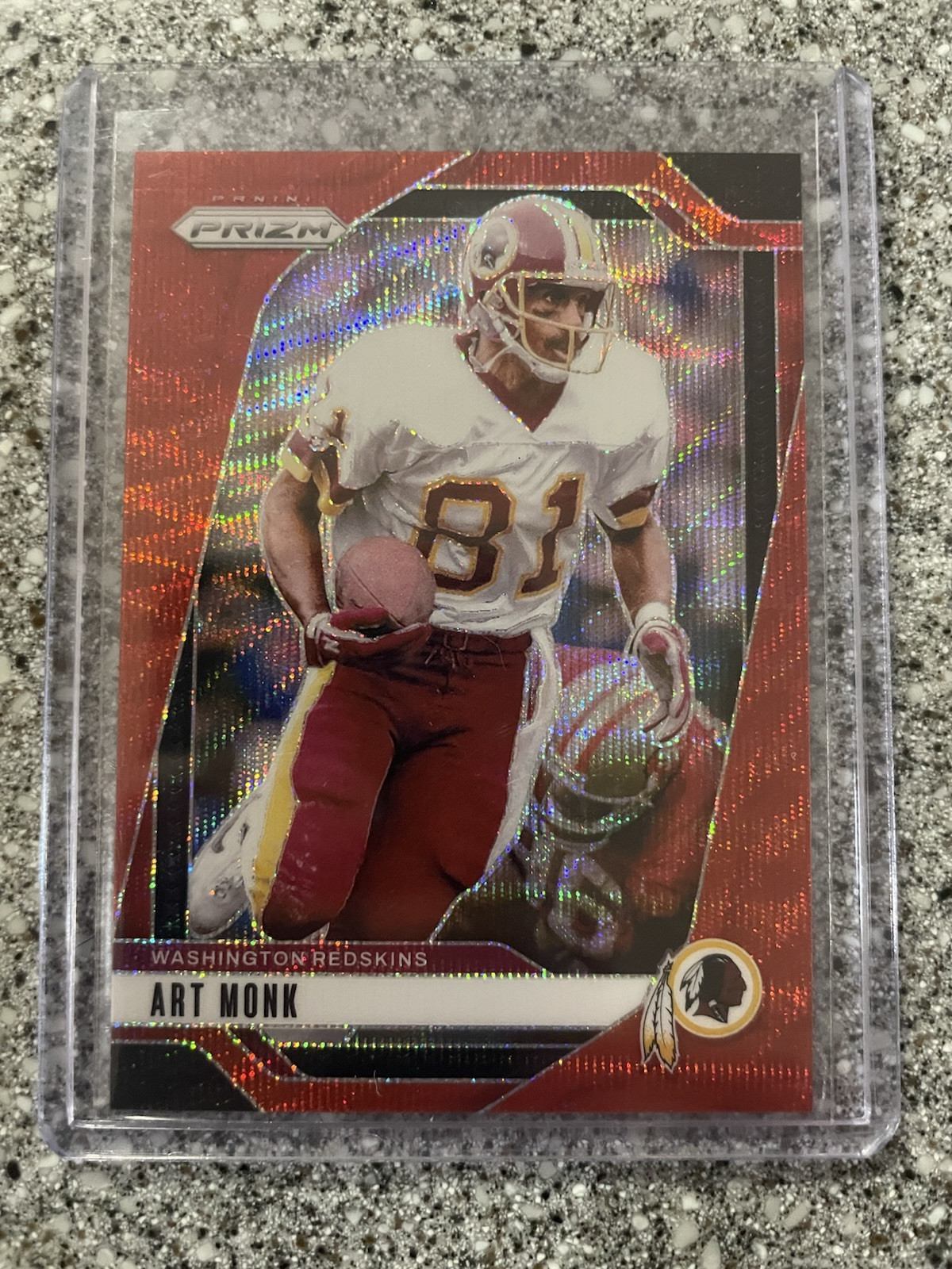 2024 Panini Prizm Football #194 Art Monk Red Wave Prizm Color Match 50/149