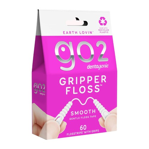 GO2 Dentagenie Gripper Smooth Floss Tape – Gentle, Minty, Earth Lovin’ 60‑Pack ( - Bild 2 von 4