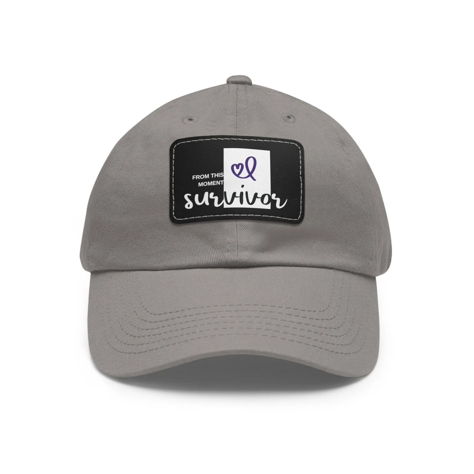 Dad Hat with Leather Patch