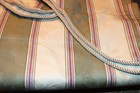 Waverly Two piece Swag Curtain Valance set Capulet stripe Green Cream Lavender
