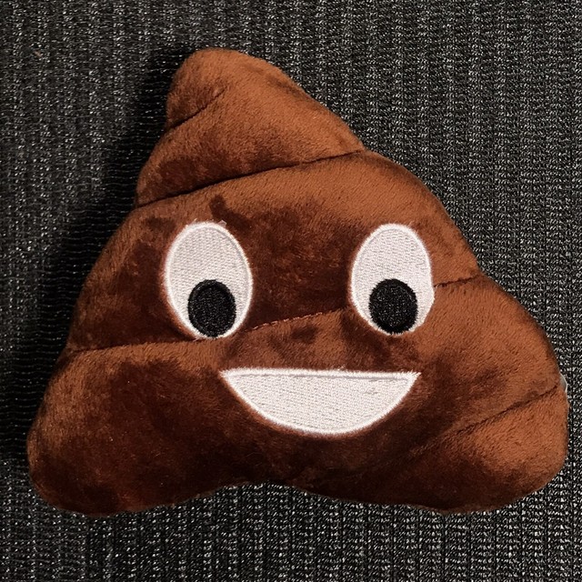 poop emoji dog toy