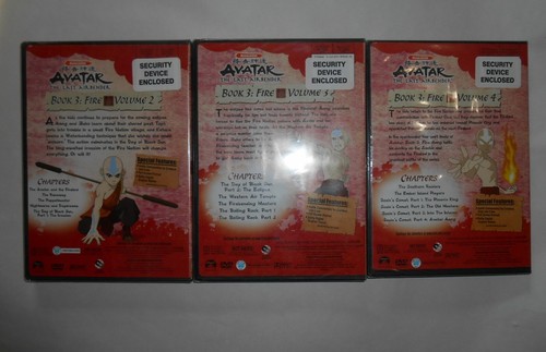 Avatar Last Airbender DVDs 2008 still in shrinkwrap Book 3 Vol. 2, 3, 4 Region 1 - Bild 7 von 8