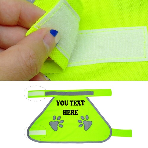 Personalized Pet Dog Safety Vest w/Name Reflective Cat Coat Clothes for Hunting - Picture 8 of 13