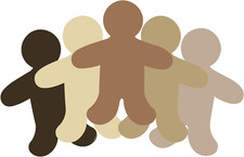 Person Multicultural Creative Cut-Outs People Shape Paper Cutout for Children to