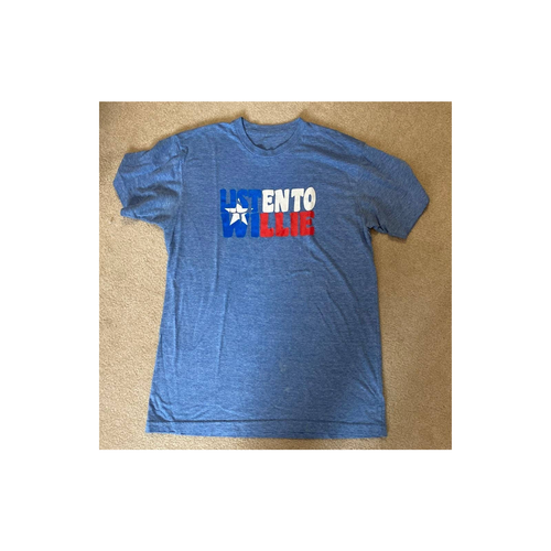 Vintage Listen To Willie T-Shirt  - Bin17 - Picture 1 of 2