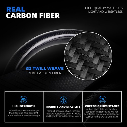 Carbon Fiber 13” 340mm Universal 6 Bolt Racing Drifting Sport Steering Wheel - Picture 2 of 10
