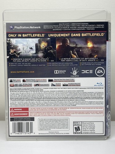 Battlefield 4 (PlayStation 3) CIB w/Manual - Tested - Picture 4 of 5