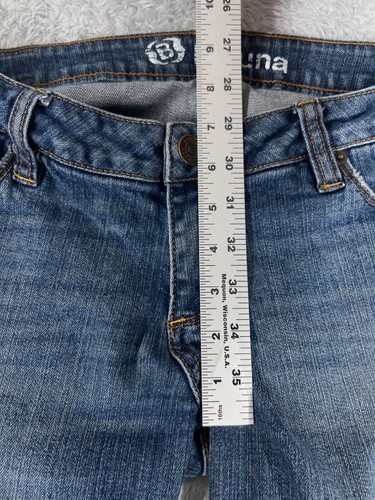 Bullhead Pants Womens 9 S Blue Denim Jeans Laguna Bootcut Cotton Blend Low 29x28 - Picture 10 of 16