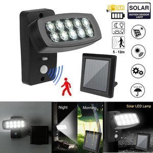 Led Solarleuchte Aussenleuchte Mit Bewegungsmelder Wandleuchte Fur