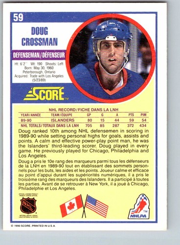 1990-91 Score Canadian Bilingual NHL Hockey Cards (1 - 250) - U-Pick From List - Picture 85 of 347