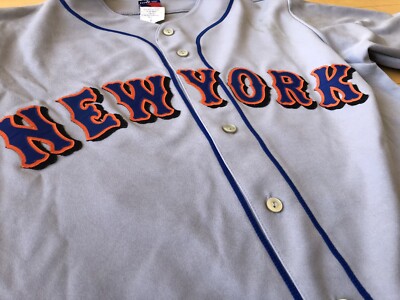 majestic Matsui #25 NY Mets Stitched Road Jersey Gray SZ M