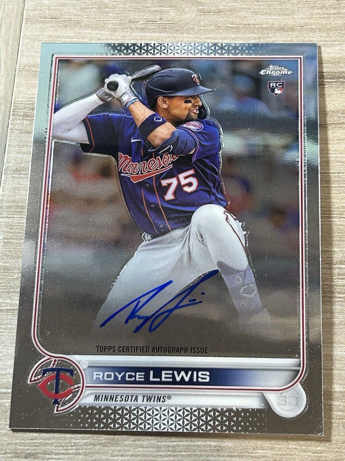 2022 Topps Chrome Royce Lewis RC Chrome Auto #RA-RL Twins!!