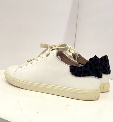 Topshop Tenis Zapatos Para Mujer Talla 7 Blanco Guepardo Ojo de Gato Punta Dorada Cordones Cuero - Imagen 24 de 24