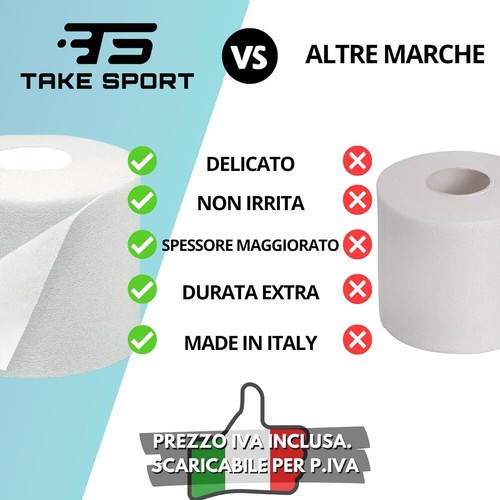 Benda Salvapelle, Salvapelle, Bendaggio Sportivo, 1 Rotolo, 7x27m TS TAKE SPORT - Foto 3 di 7
