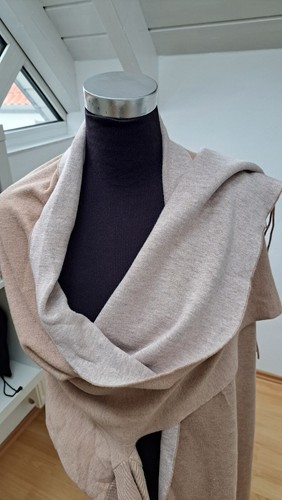 Comma Damen Poncho Cape Beige Camelfarben Neuwertig - Bild 3 von 12
