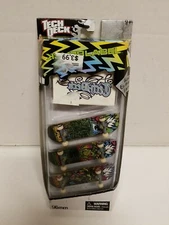 2007 Spin Master Tech Deck Black Label 3 Pack Factory Sealed NIP